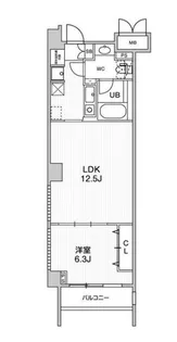 六本木デュープレックスエムズ【4階】の間取り