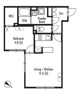 グランパセオ中目黒イースト【3階】の間取り