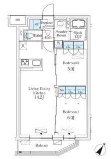 参宮橋ビューアパートメント【3階】の間取り