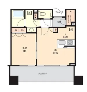 東京都新宿区大久保3丁目【マンション】の間取り