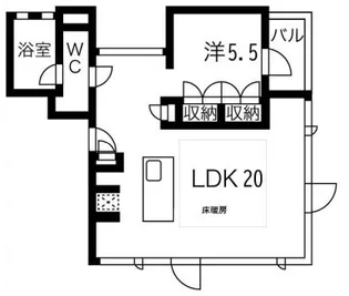 エスセナーリオ表参道【3階】の間取り