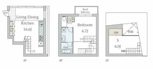 グランストーリー西麻布の間取り