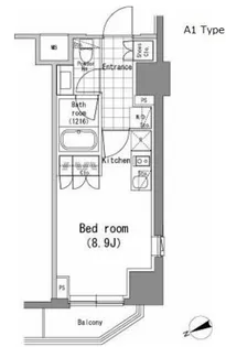 パークハビオ新橋【9階】の間取り