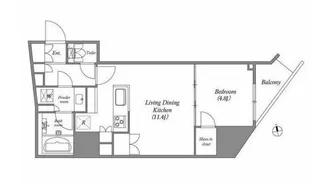 東京都台東区蔵前4丁目【マンション】の間取り