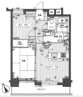 東京都台東区柳橋2丁目【マンション】の間取り