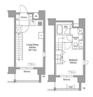 1LDKの間取り画像