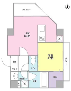 高輪三枝ビル【3階】の間取り