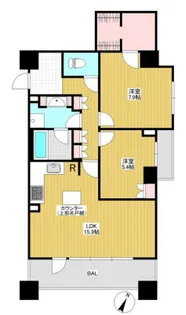 オリンピアード麻布霞坂【7階】の間取り