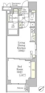 パークヴィラ恵比寿【9階】の間取り