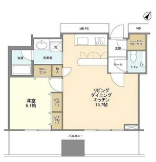 リガーレ日本橋人形町【35階】の間取り