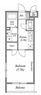 1Kの間取り画像