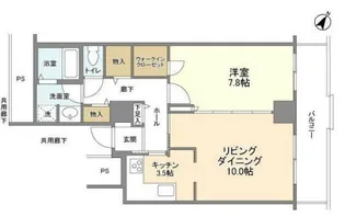 トルナーレ日本橋浜町【21階】の間取り