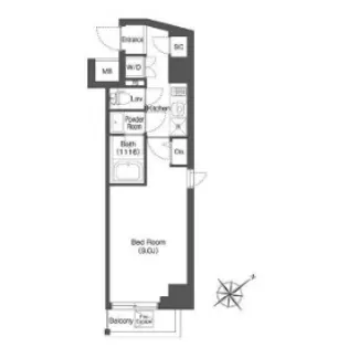 アイフラット中目黒【3階】の間取り