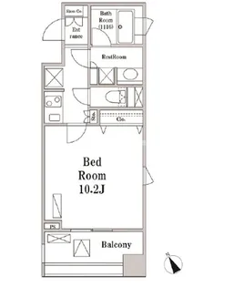 パークハビオ京橋【12階】の間取り