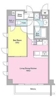 シティカレント代官山【3階】の間取り