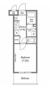 1Kの間取り画像