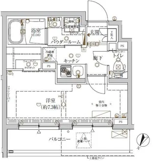東京都新宿区北新宿1丁目【マンション】の間取り