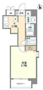 ニッコーアパートメントハウス【6階】の間取り