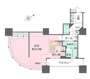 東京ツインパークスライトウイング【6階】の間取り