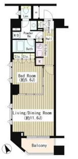 1LDKの間取り画像