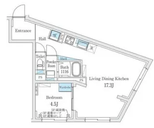 1LDKの間取り画像