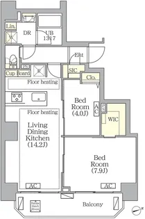 ブリックレジデンス南青山【8階】の間取り