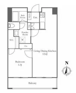 リバーシティ21イーストタワーズⅡ【2階】の間取り