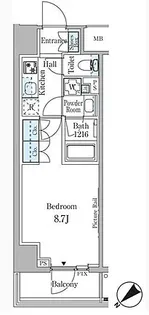 ルビア赤坂【2階】の間取り