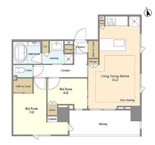 Mトリアノン【10階】の間取り
