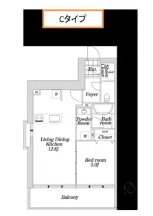 KDX大伝馬レジデンス【4階】の間取り