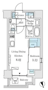 イプセ御成門【7階】の間取り