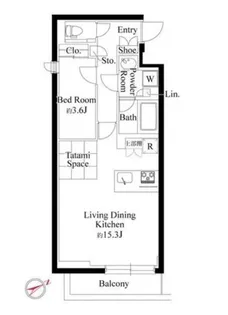ラヴィエール千駄ヶ谷プレミアムレジデンス【2階】の間取り
