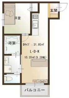 N-庚午北【1階】の間取り