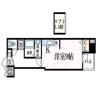 エクセリア小町【2階】の間取り