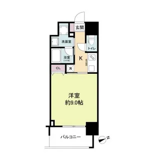 ブリリアンクラス河原町(旧:LaSante河原町)【6階】の間取り
