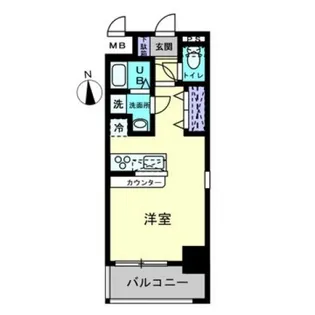 コンティニューム宇品【9階】の間取り