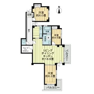 牛田ハイム【7階】の間取り