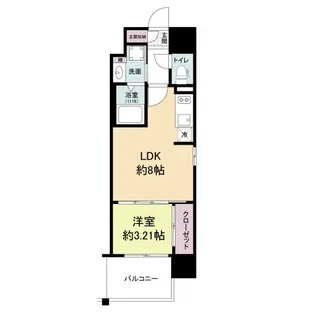 LiveCasa土橋【11階】の間取り