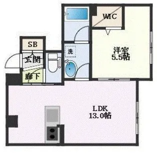 Crest Palace【1階】の間取り