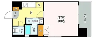 サムティレジデンス平和大通り【507号室】の間取り