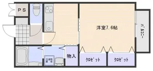 盛林ハイツ【2階】の間取り