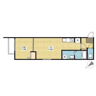 月光古江西町【3階】の間取り