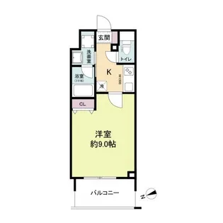 LaSante河原町(旧:S-RESIDENCE河原町)【6階】の間取り