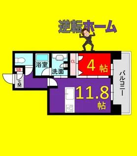 シャーメゾンステージ中央通り【2階】の間取り