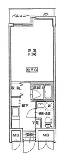 リバージュ宇品【2階】の間取り