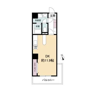 デルタ幟町(旧:サムティ幟町)【3階】の間取り