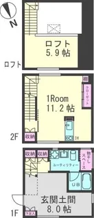 Felice Minami(フェリーチェ ミナミ)【104号室】の間取り
