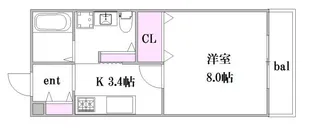 メゾンヴェルテ【1階】の間取り