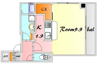 ヴィラ オアシス【7階】の間取り