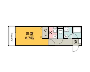 リフレスロイヤルシティⅤ【2階】の間取り